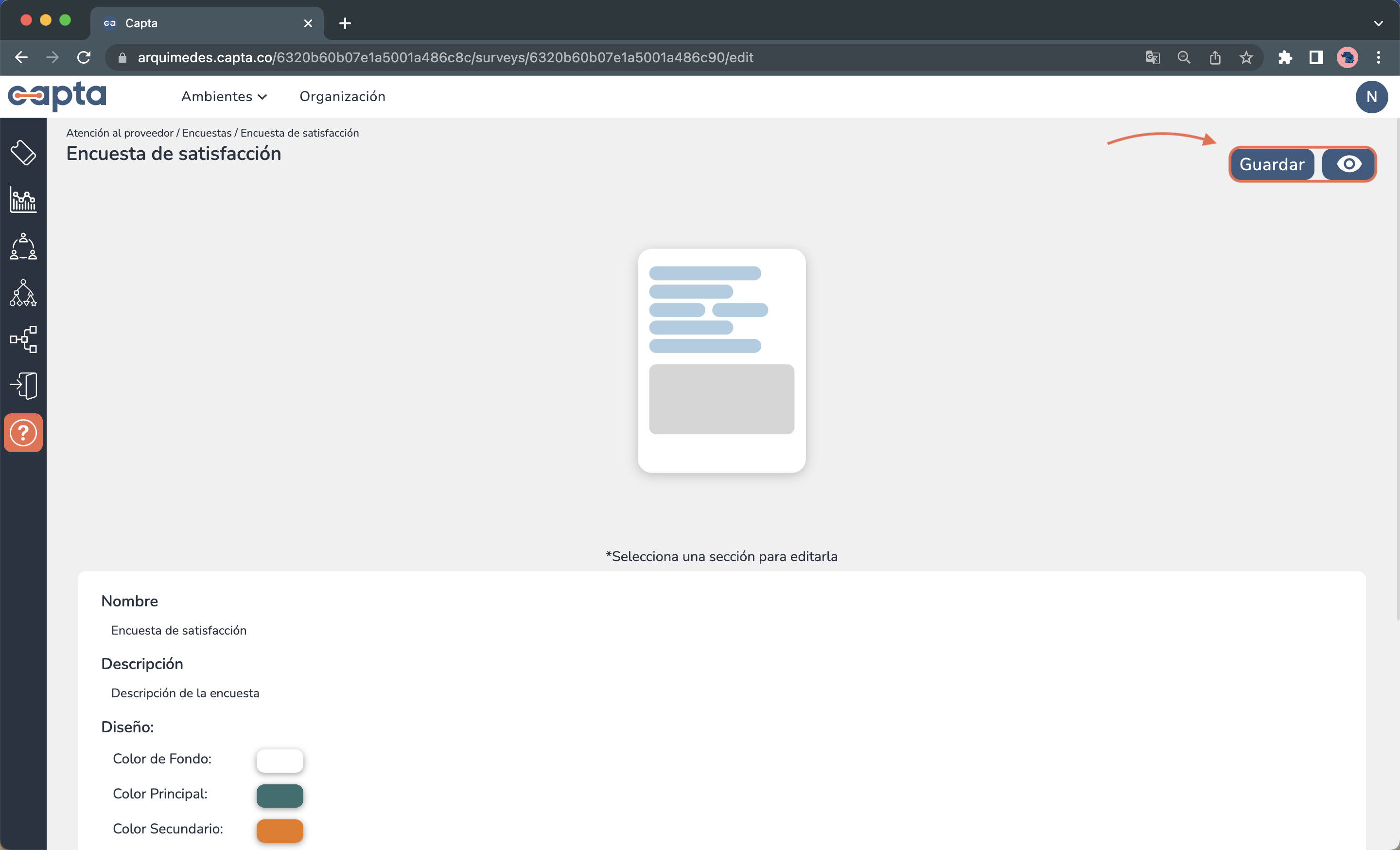 Imagen página principla de encuestas