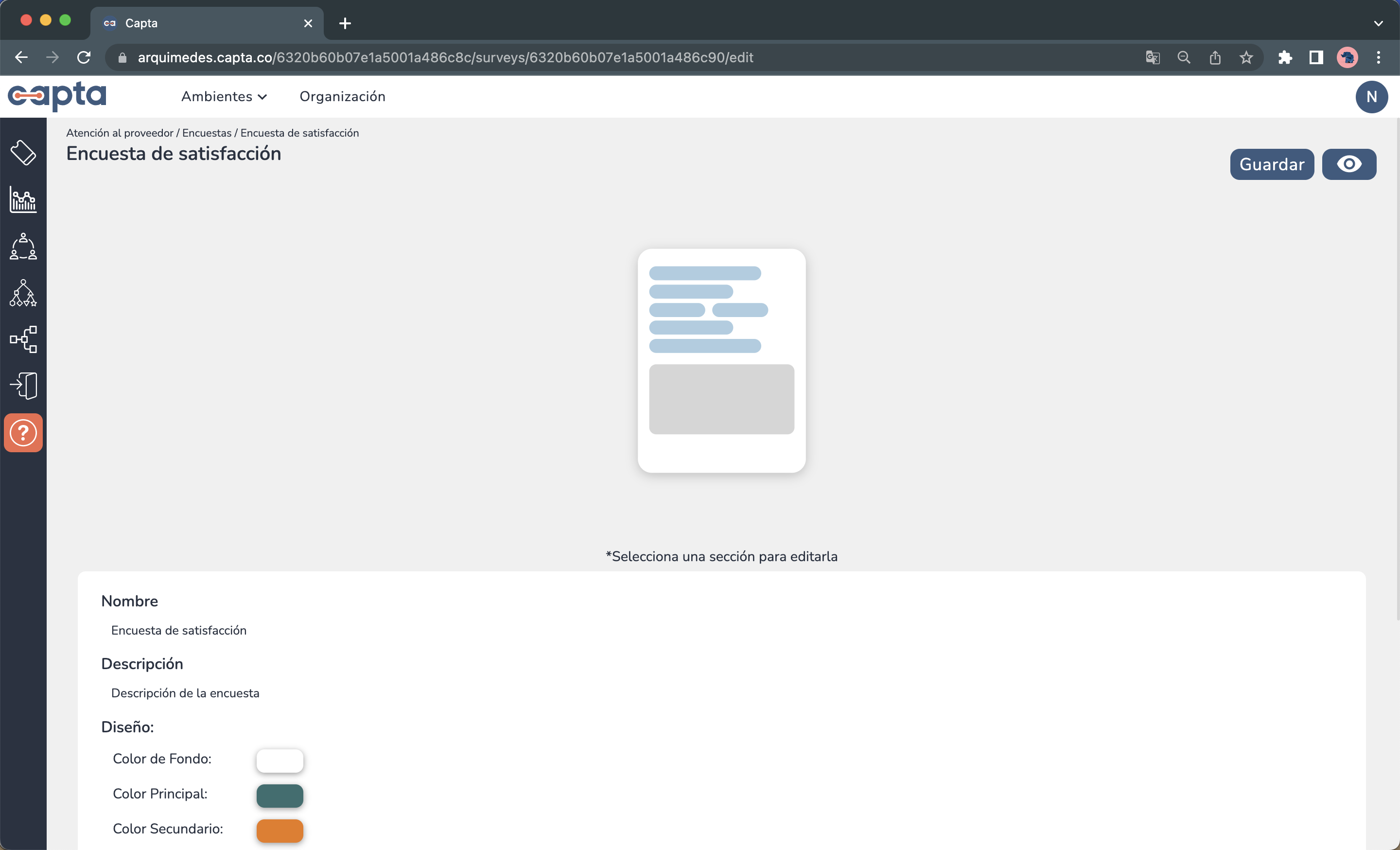 Imagen página principla de encuestas