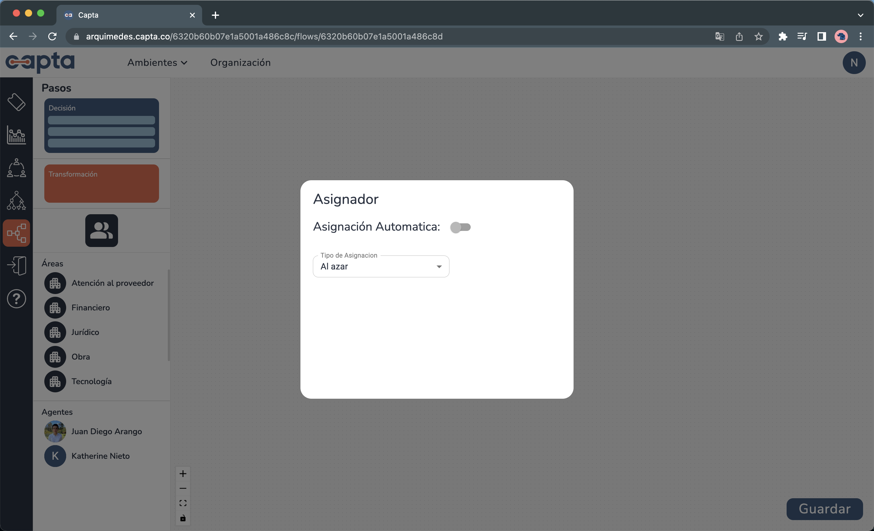 Imagen de editor asignador